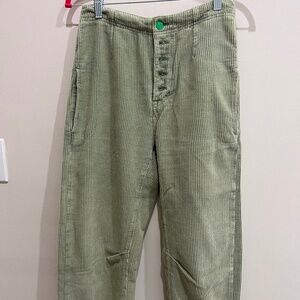 We The Free - Osaka Mid-Rise Barrel Sage Green Cords - Size 26 - Gently Worn 1x